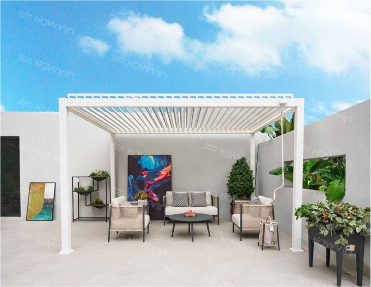 Howvin Aluminum Alloy Pergola chu huana patio sem chhuahna atan hman a ni.